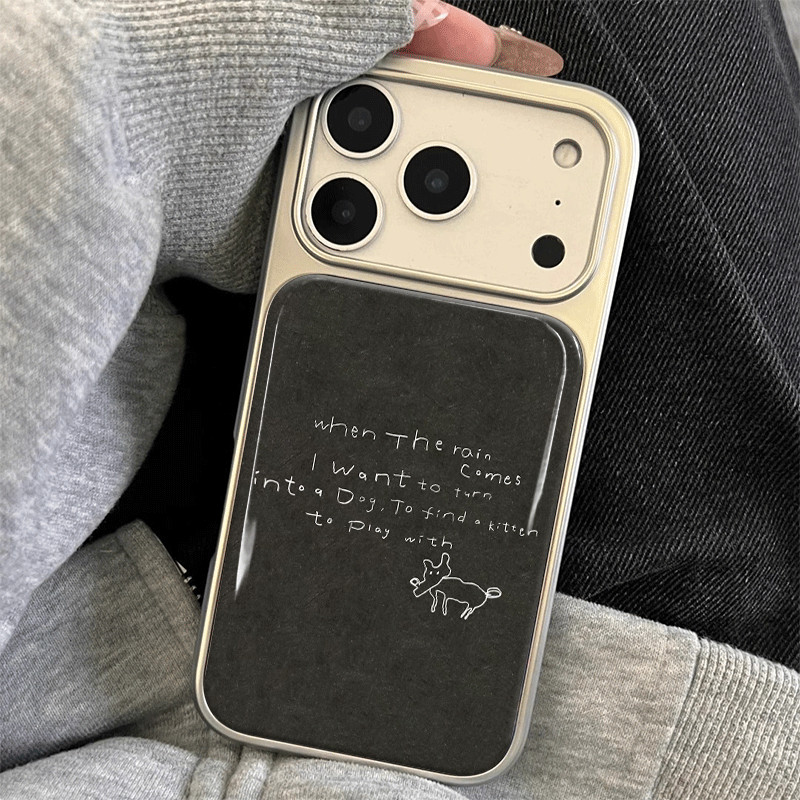 INS สไตล์มือวาดลูกสุนัขเคสโทรศัพท์ Drop-Resistant สําหรับ iPhone 17 Promax 16 Promax 15 Promax 11 12 13 17 14plus 15plus 16e 16plus 15pro 17air
