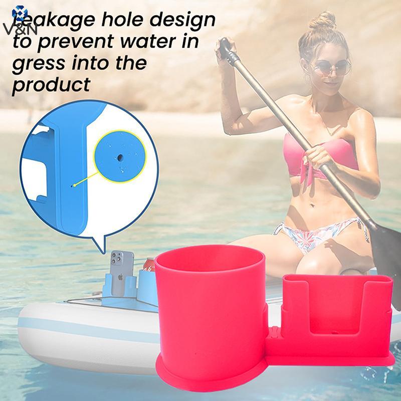 V&N 2 ชิ้น Stand Up Paddle Board คลิป Double Padel Board ผู้ถือขยาย Fixing Clamps สําหรับ Kayaking น