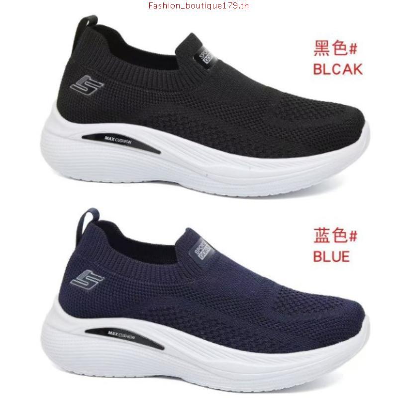 สเก็ตเชอร์ส รองเท้าผู้ชาย Men p-Ins GOwalk 8 Pelayo Walking Shoes - 216784-BBK Air-Cooled Goga Mat