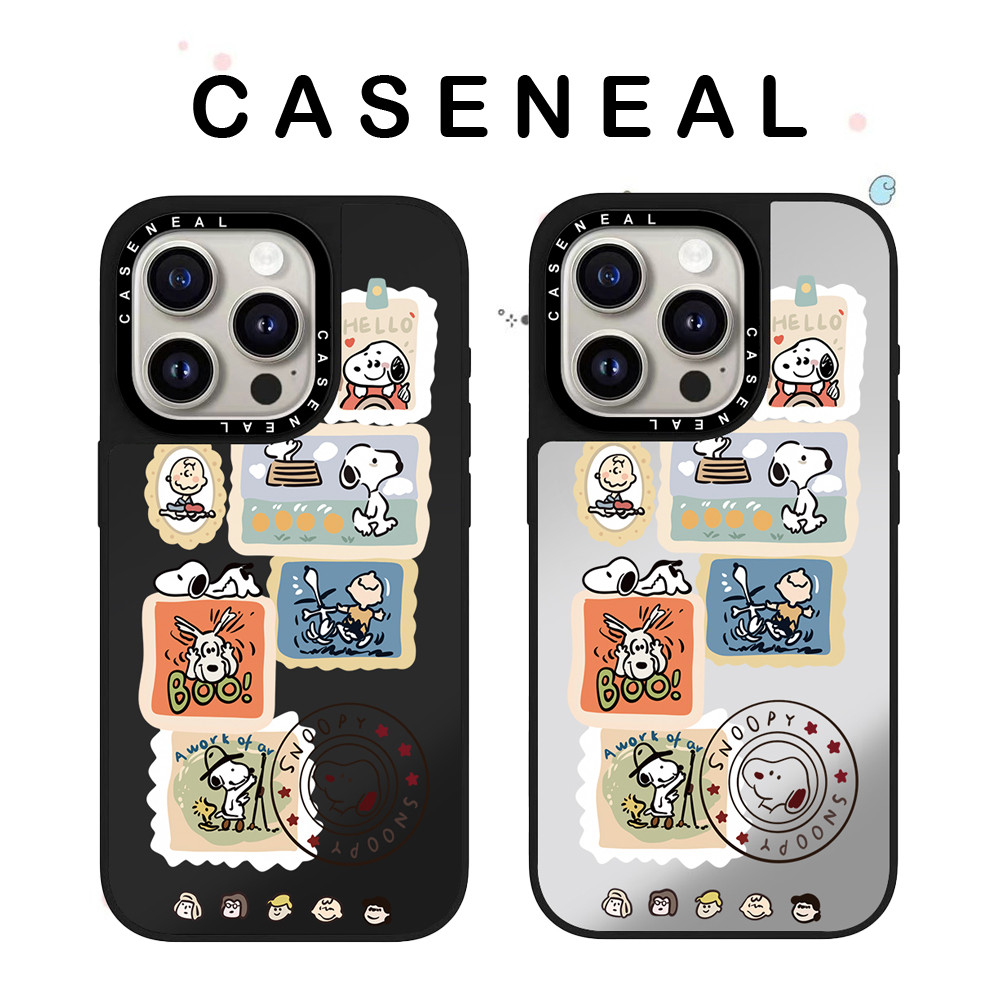 CASENEAL Photo Dog Mirrorเคสโทรศัพท์โปร่งใสเหมาะสําหรับiPhone 17ProMax 17pro 17 air 16promax 16 15promax 15 14promax 13 13Promaxแฟชั่นAnti Drop Hard Case
