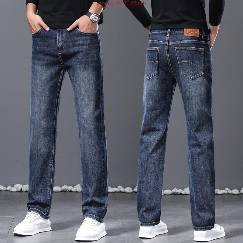 Lee รุ่น LE 37B03 กางเกงยีนส์ผู้ชาย ราคาป้าย 1,890 บาท ยีนส์ยืดผ้านิ่มมาก เอวกลาง ทรงกระบอก สียีนส์ 