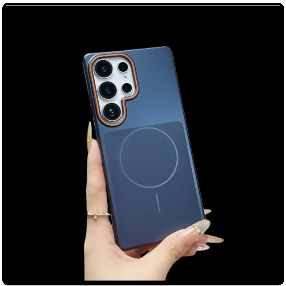 Luxury Matte Metallic Paint เคสโทรศัพท์แม่เหล็กสําหรับ Samsung Galaxy S26 S23 S24 S25 FE Ultra Plus Hard PC ฝาหลัง - รูปที่ 5