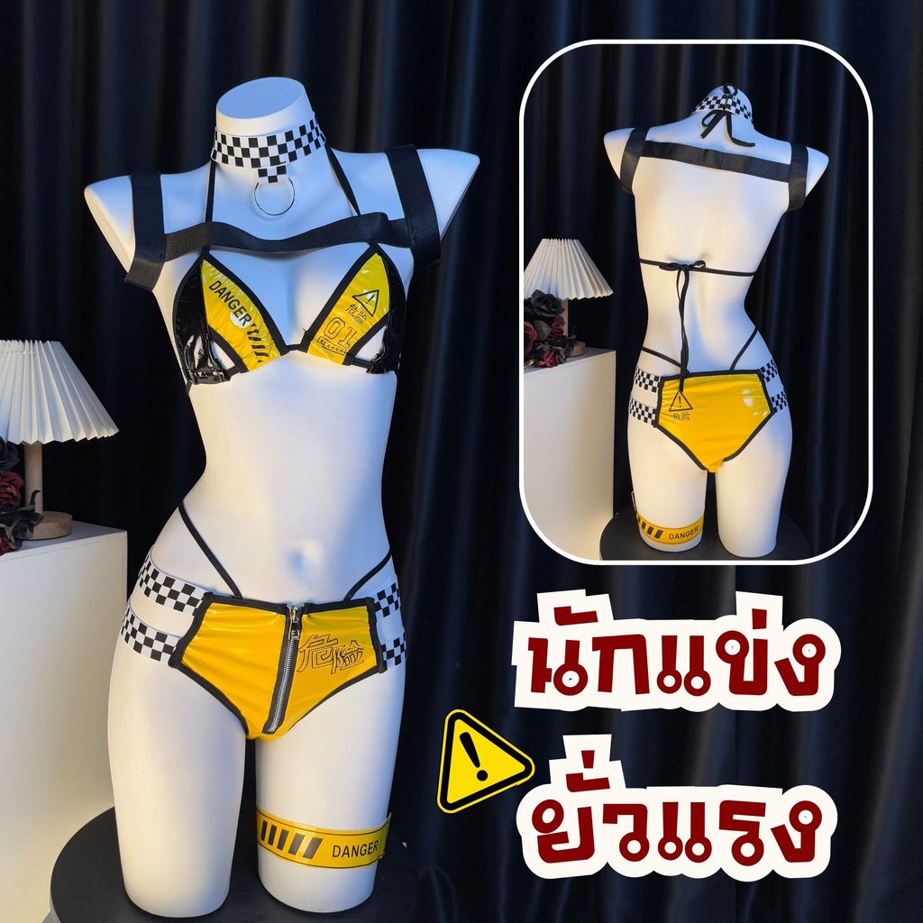 เทรนด์มาแรง SEXY ROSE ชุดธีมปาร์ตี้ผู้หญิง สไตล์เรซควีน ดีไซน์จัดเต็ม ใส่งานแฟนซี ตัวฮิต  😎⚽ M-5XL | 40-100กก. S-903