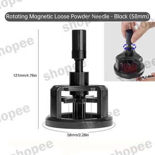 จัดส่งทันที√Rullet Needle Spinner ที่เกลี่ยผงกาแฟสำหรับก้านชงขนาด 51 58 ช่วยให้ผงกาแฟกระจายตัวทั่วบาสเก็ต ปรับความลึกได้