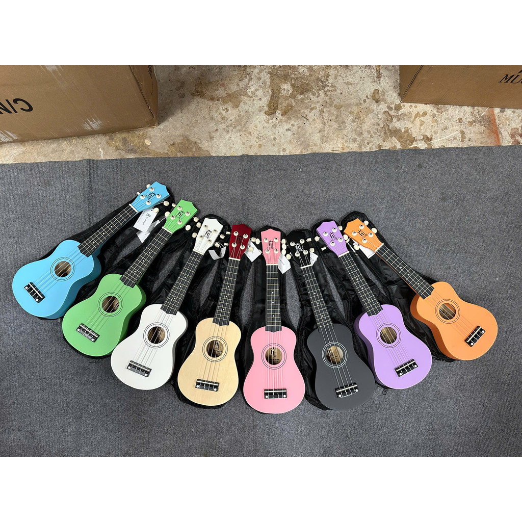 (ของแท้) HT Music HT-UK21 สี Ukulele พร้อมซองผ้า