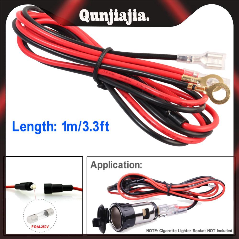 สายไฟแช็ครถยนต์ 1 ม./3.3 ฟุต 18AWG 10A สายไฟ สายไฟพร้อม/