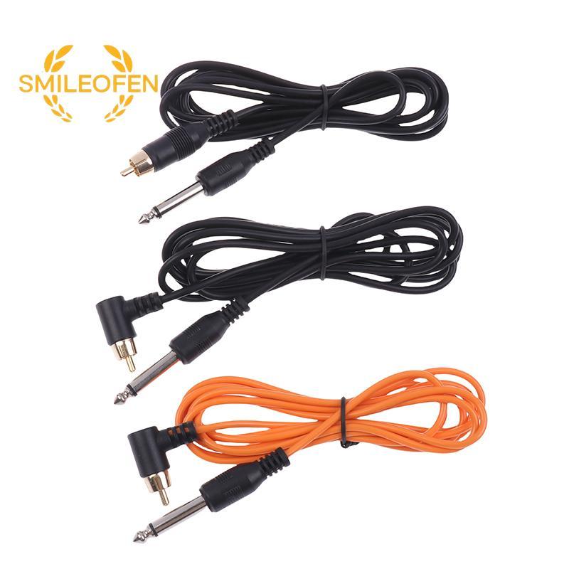 [Smileofen] 1Pc Tattoo Clip Cord PVC Tattoo Clip Cable Tattoo Machine สายไฟปากกาสักแหล่งจ่ายไฟใหม่