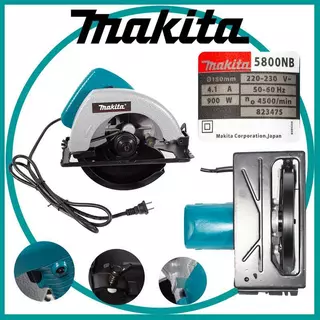 เลื่อยวงเดือน 5800NB 7นิ้ว 900W สำหรับตัดไม้-แผ่นไม้อัด ปรับความลึก-ปรับมุมเอียงได้ ของแท้ มีประกัน ส่งเร็ว