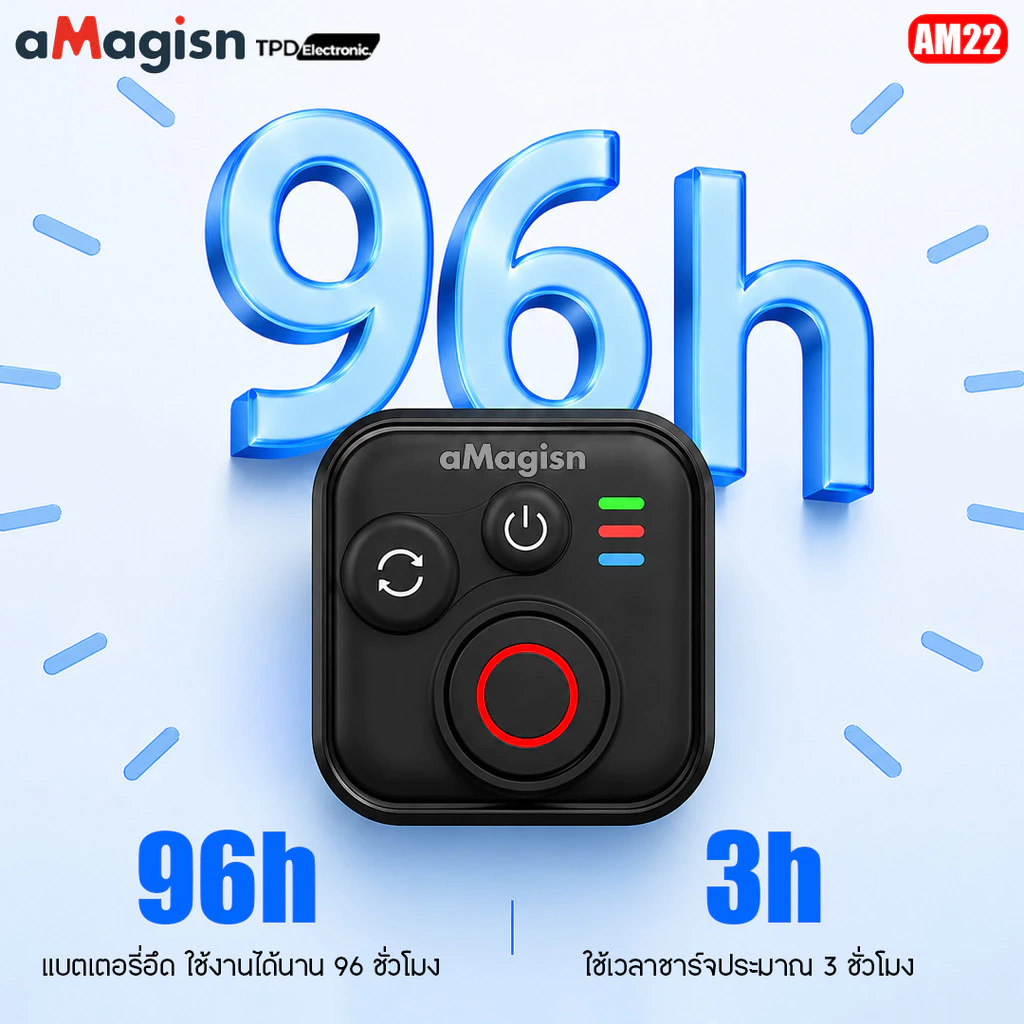 aMagisn AM22  Remote Bluetooth รีโมต สำหรับ กล้องInsta360 Series กล้อง GoPro Hero Series มือถือ  iPhone/Android thumbnail 7