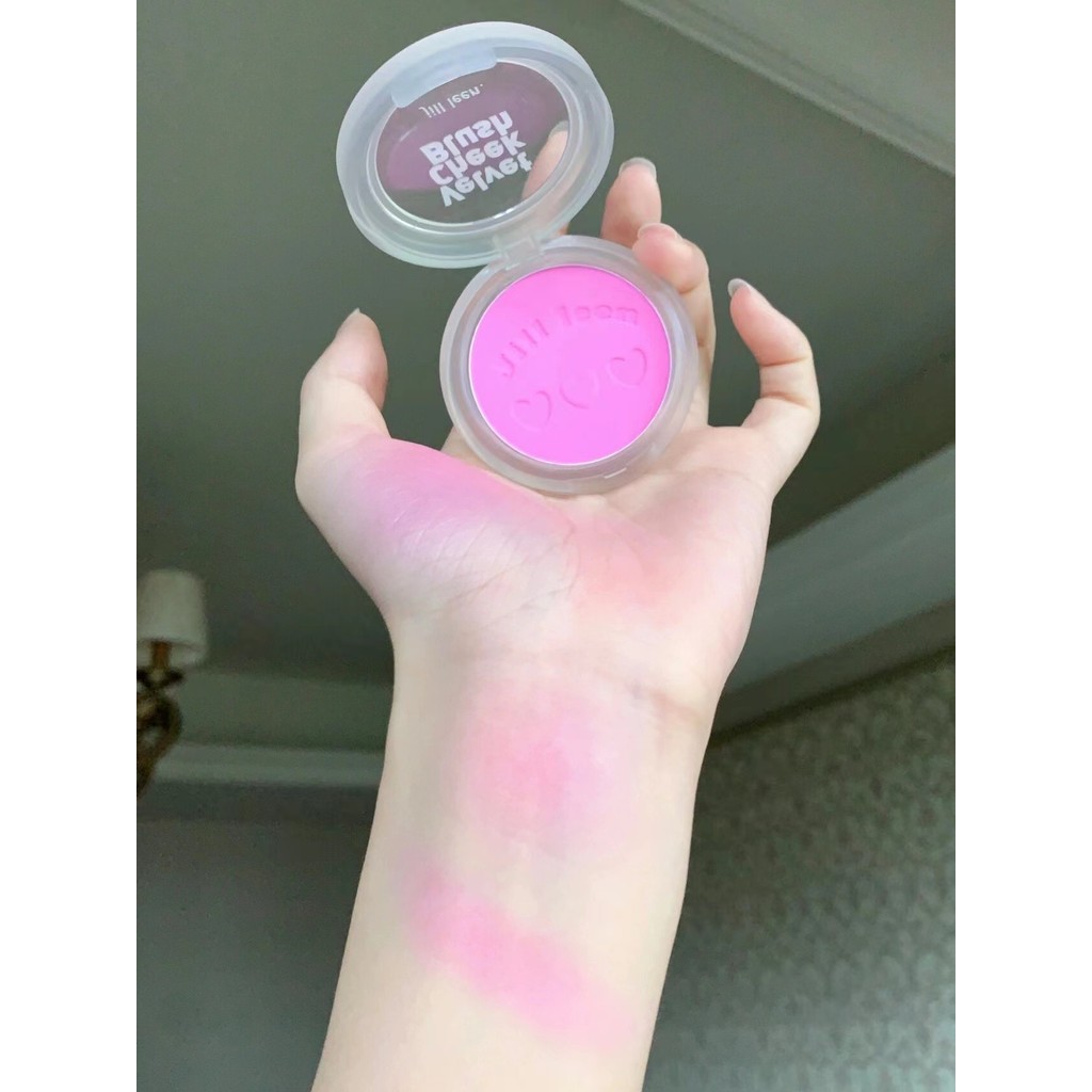 Jill leen Blush Sun Red jillleen Blush Purple Blush Blue Contouring หญิง Yimengling สไตล์เดียวกันสีข