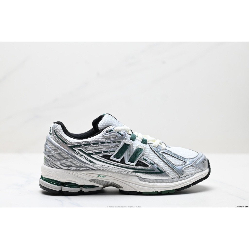 NB NB 1906R รองเท้าวิ่งแฟชั่นทนต่อการสึกหรอสีเขียวเงิน M1906REU VJXB