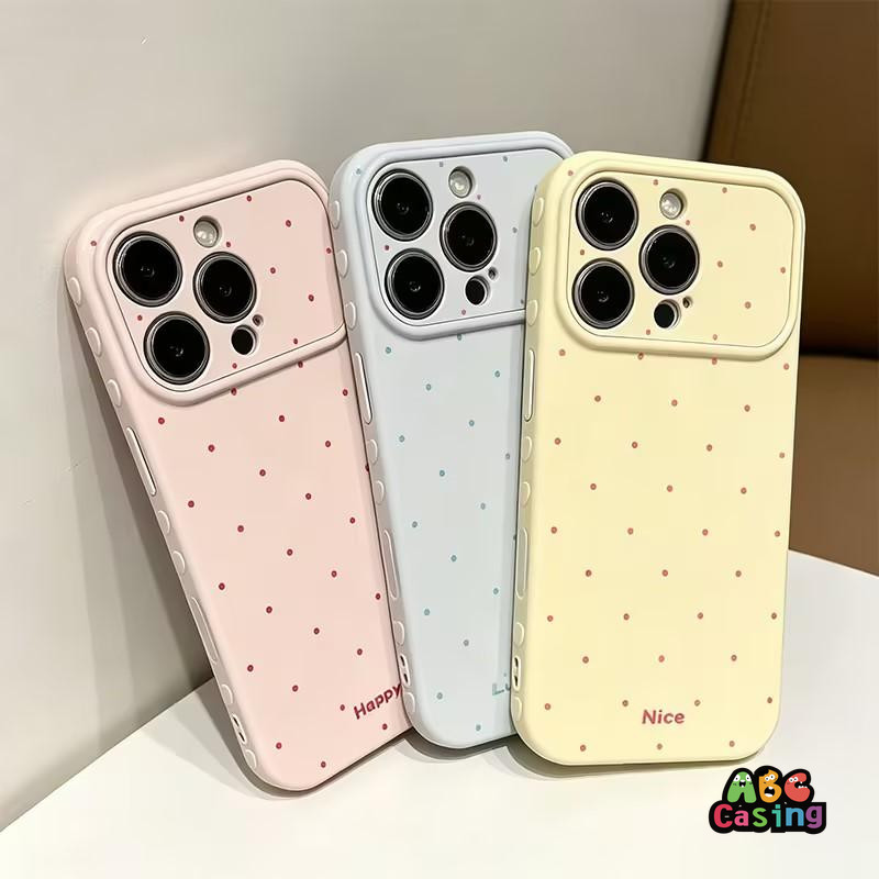 เหมาะสำหรับ Vivo Y03 Y18 Y28 Y29 Y02 Y04 Y19s Y15S Y16 Y17s Y17 Y20s G Y21 Y22 Y27 Y31pro  เคสโทรศัพท์ลายจุดสุนัขน่ารัก