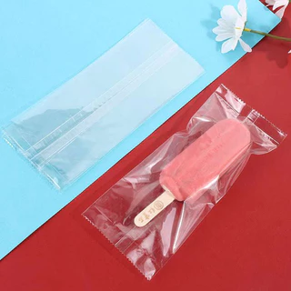 HOME 100 ชิ้นไอศกรีมโปร่งใสถุงปิดผนึกเครื่องโฮมเมด Popsicle ถุงพลาสติก Handmade ไอศกรีม Paing กระเป๋า