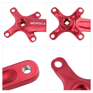 MEROCA จักรยาน Crank Chainwheel 104BCD MTB จักรยาน Crankset อลูมิเนียมอัลลอยด์ด้านล่าง 170 มม.