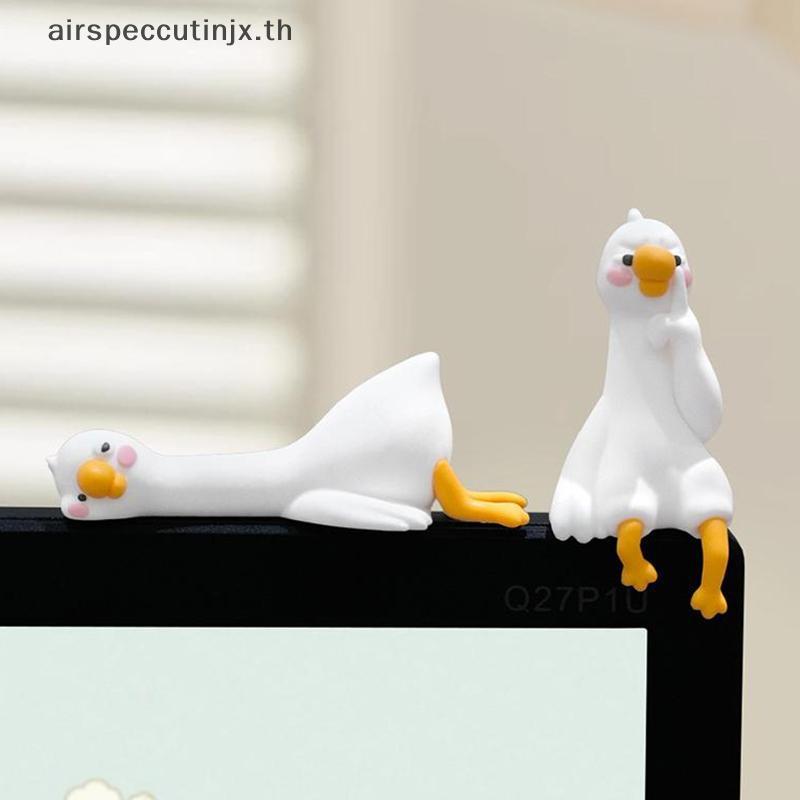 Airspeccutinjx เรซิ่นการ์ตูนสัตว์ Decor สําหรับโต๊ะรถ Dashboard TV Monitor ของขวัญไอเดียน่ารัก 3D Du ตุ๊กตามินิเรซิ่น Du ขี้เล่นเครื่องประดับ TH
