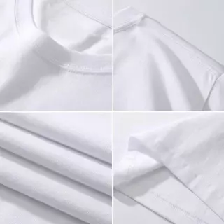 (ผ้าฝ้าย100%) Luvoro 2026 Cotton ย้อนยุค oversize T-shirt เนื้อผ้านุ่มระบายอากาศดี สีดำและสีขาว เสื้อยืดแขนสั้น C1998