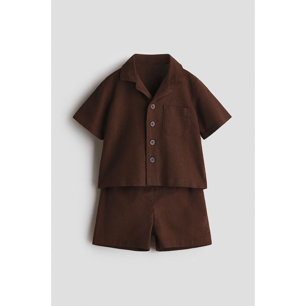 H&M(เอชแอนด์เอ็ม) เซตผ้าลินินผสม 2 ชิ้น เด็กอ่อน 1232745_9