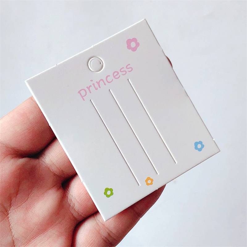 BJA 50PCS กิ๊บติดผมเปล่าการ์ดกระดาษอุปกรณ์เสริมผมเครื่องประดับการ์ดแฟชั่นคลิปผมผู้ถือ Headwear Paaging การ์ด BJA