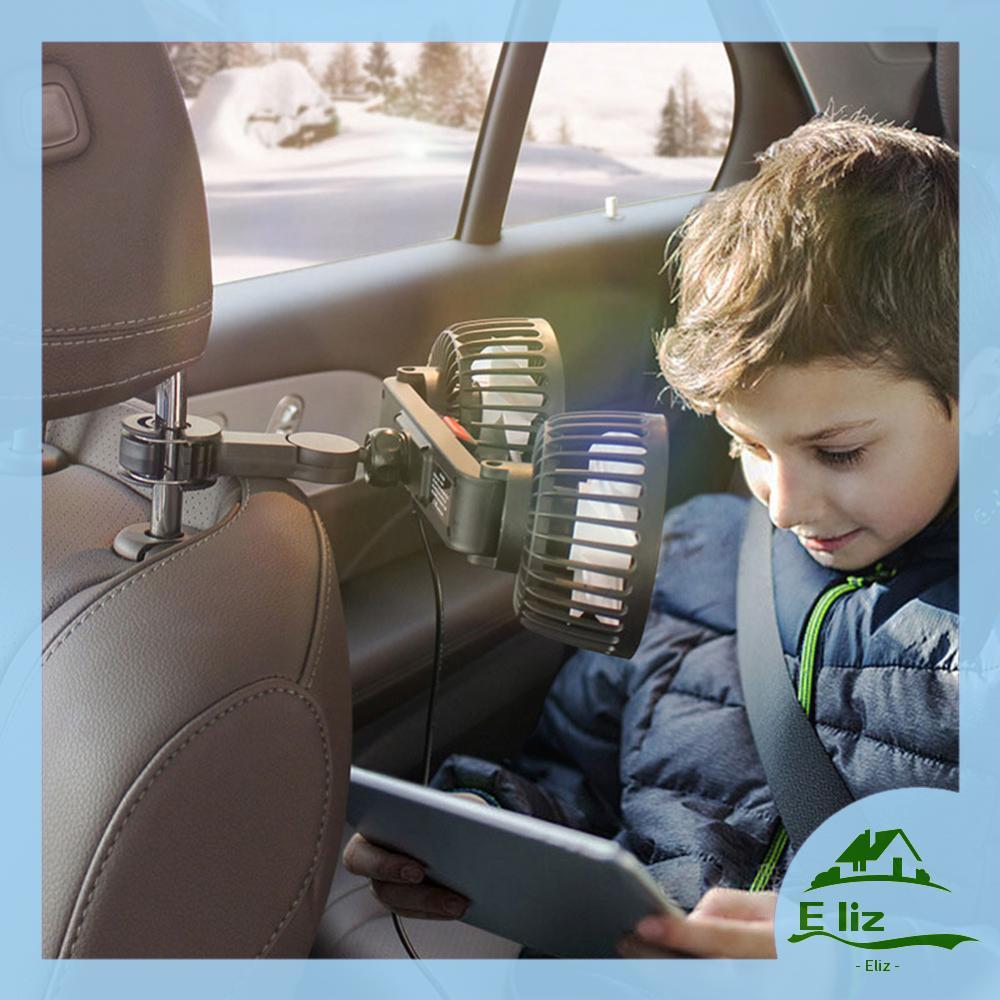 [Elizabeth1.th] 12V 24V Car Seat Back Cooling Fan USB Electric Seat Back Cooler Neck Cooler Auto Hea