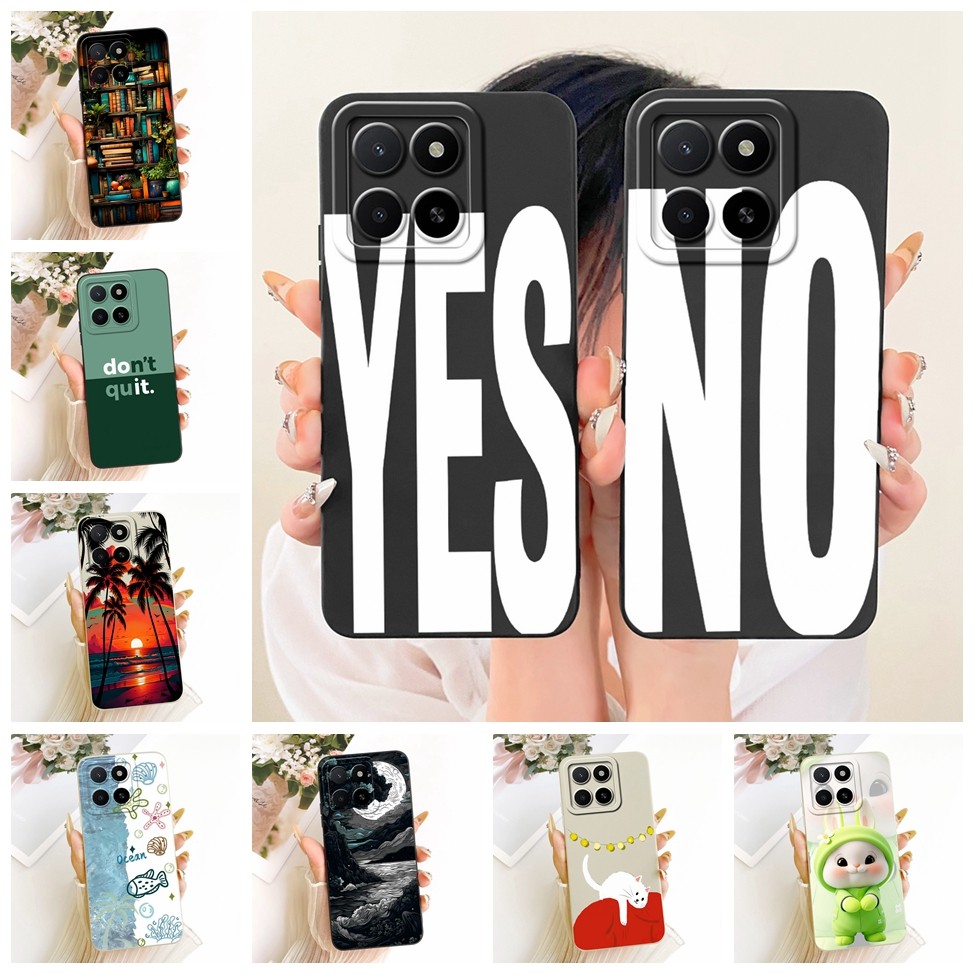 Cover Honor X5b Plus Case Aesthetic Cute Cat Luxury Fashion Cool Silicone Casing Honor GFY-LX2P