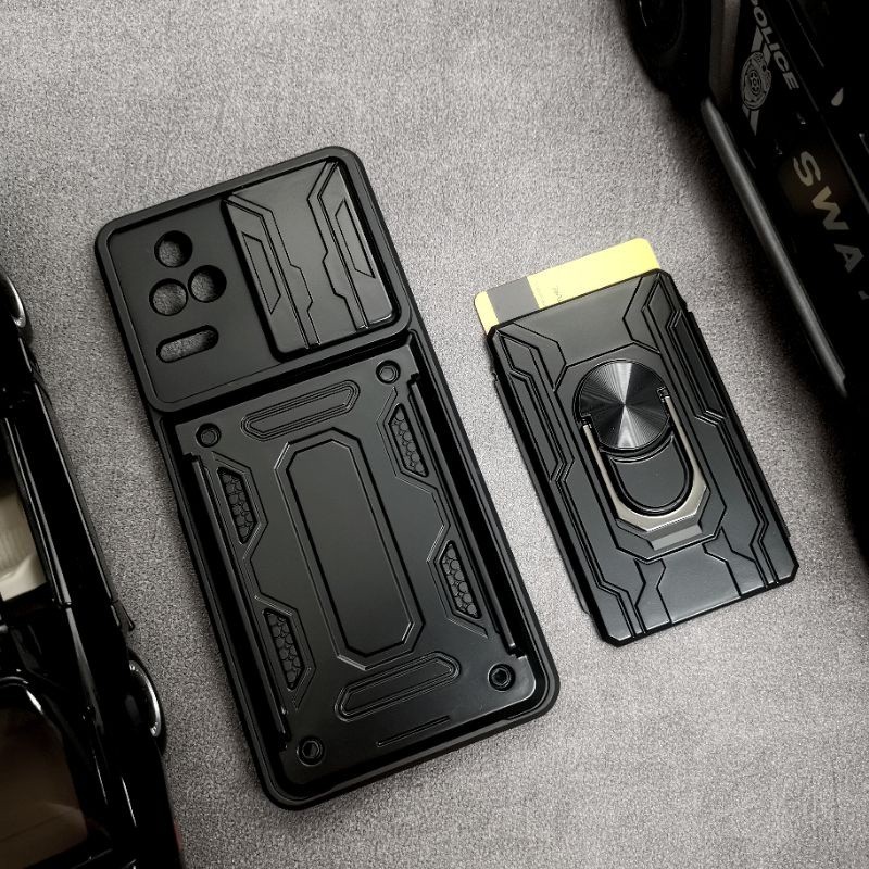 Xiaomi Poco F4 - CardX Flip Lens Card Ring Armor Case กันกระแทก