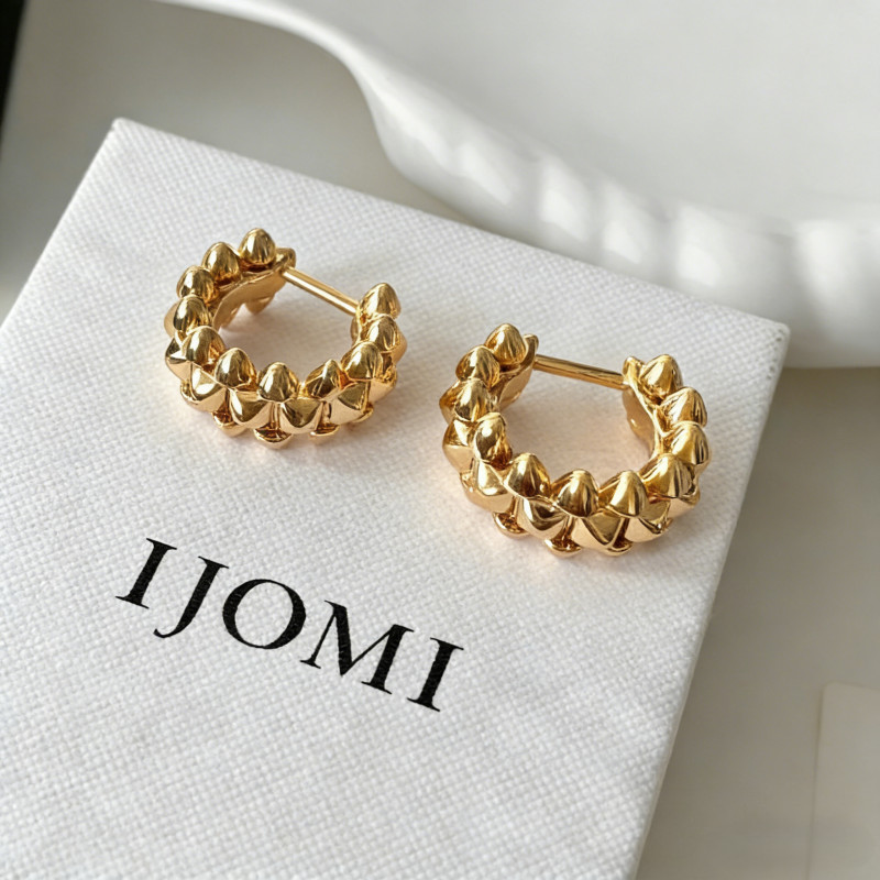ต่างหูห่วงหมุดโลหะขนาดเล็ก สไตล์ใหม่ สวมใส่ง่ายสำหรับทุกวัน