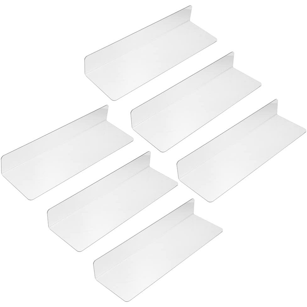 POPETPOP อะคริลิคชั้นวาง Dividers,ตู้เสื้อผ้าชั้นวาง Divider เหมาะสําหรับ Store Shop เสื้อผ้าห้องนอน