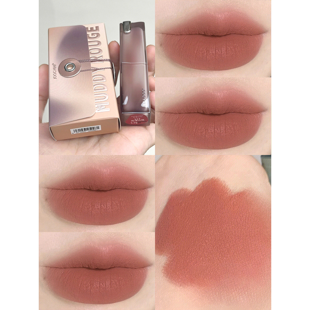 lipstick ลิปแมท Joocyee Powder Mist Lip Glaze Enzyme ไวท์เทนนิ่ง ลิปสติก