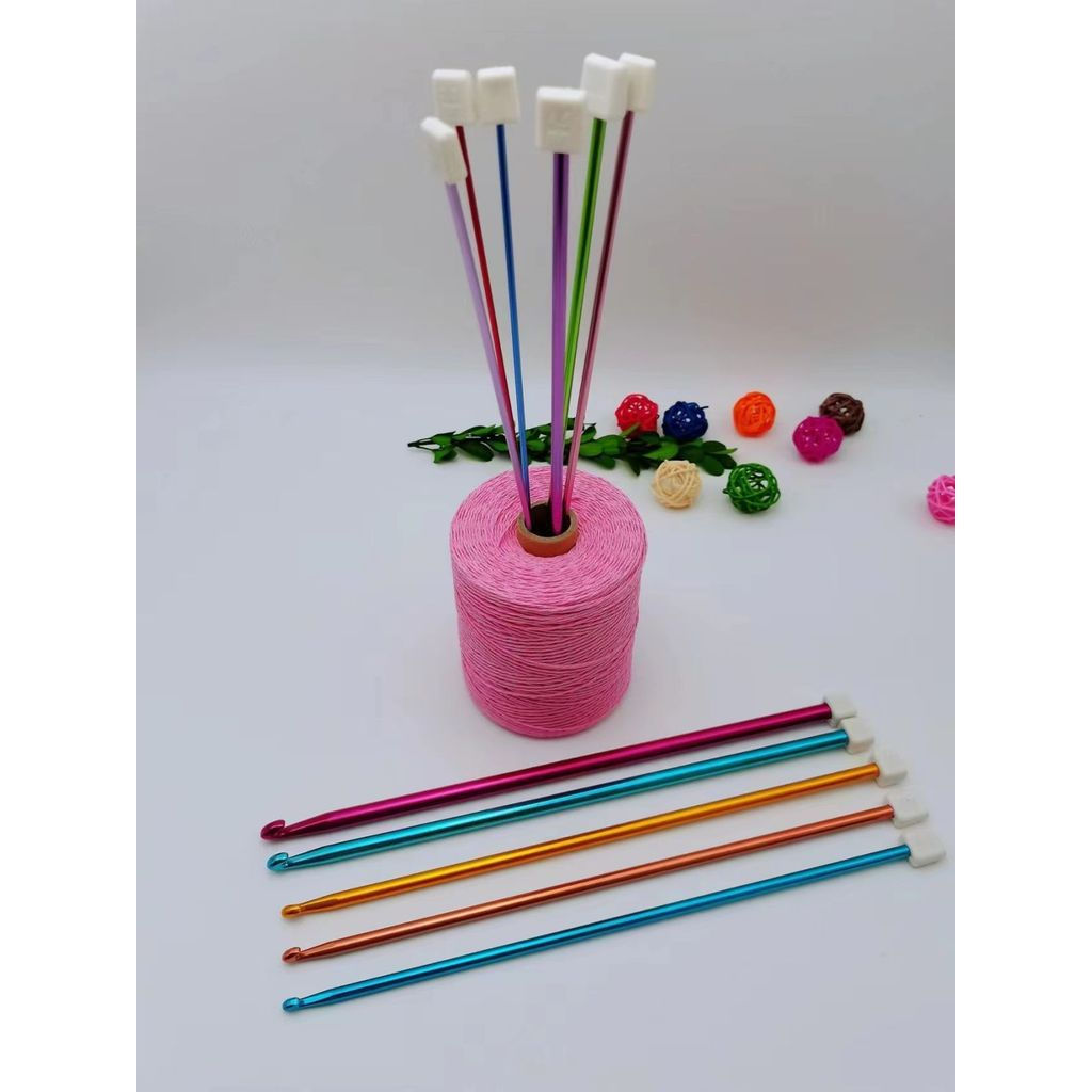 New Product#Afghan Crochet Long Needle Scarf Needle Set Aluminum Crochet Needle Handmade Yarn diy We