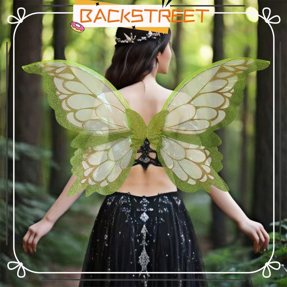 BACKSTAGE Fairy Wings, Holiday Party Two-Color Girls Angel Wings, Christmas Gift Sparkling Adult Kid