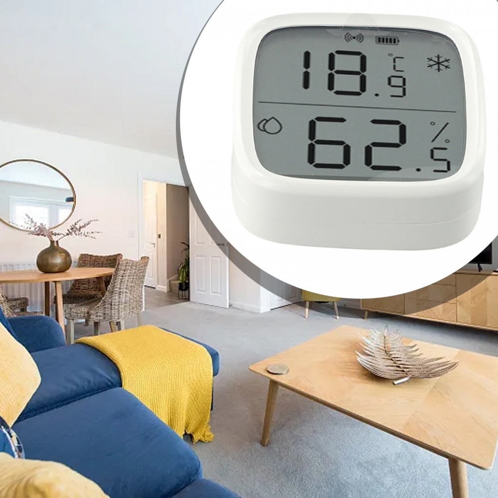 สําหรับ Zigbee เซ็นเซอร์ที่รองรับ SNZB02D สําหรับการอ่านอุณหภูมิและความชื้นอัจฉริยะ