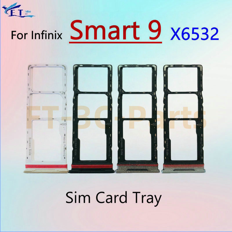 สําหรับ Infinix Smart 9 9 HD X6532 X6532C ถาดซิมการ์ดสล็อตผู้ถือซิมการ์ดอะไหล่