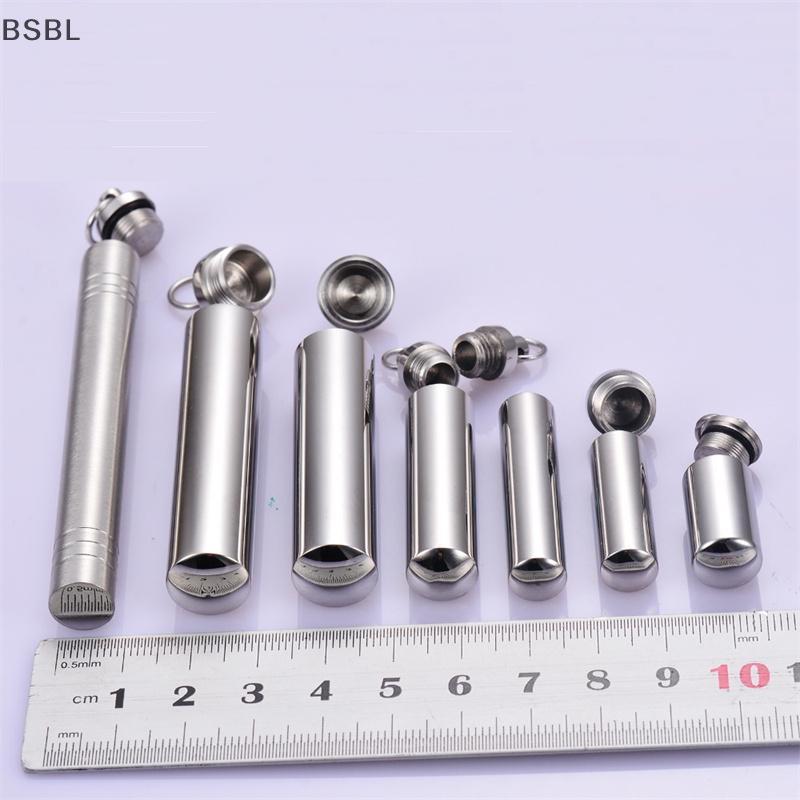 BSBL สแตนเลสสตีลขวดเครื่องประดับศพหลอด Ash Urn จี้สร้อยคอ BL