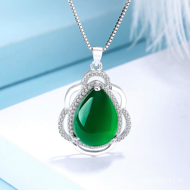 Chrysoprae สร้อยคอจี้อารมณ์ S925 ความรู้สึกระดับไฮเอนด์เงินสเตอร์ลิงหรูหราแฟชั่น Niche สร้อยคอออกแบบ