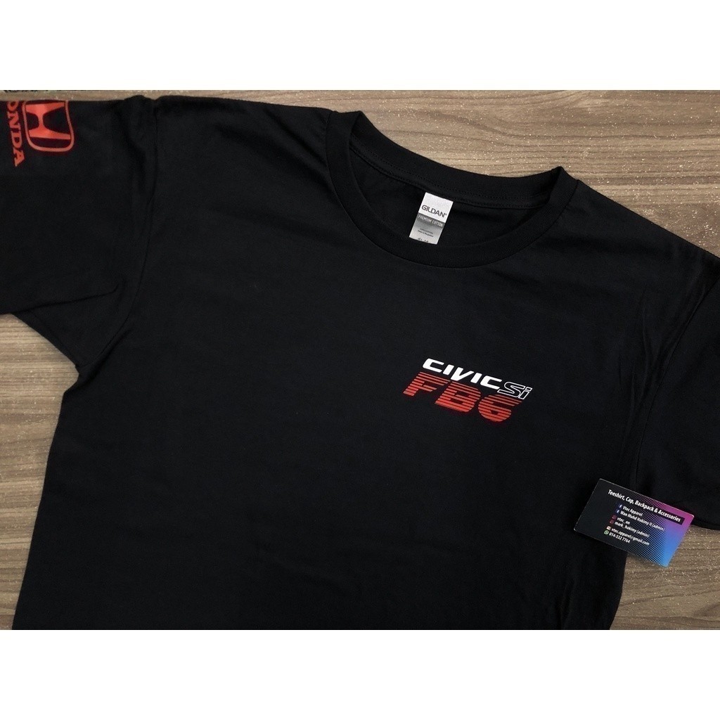 แฟชั่น 2024 Honda Civic Si FB6 *REAR (เสื้อยืดสีดํา)
