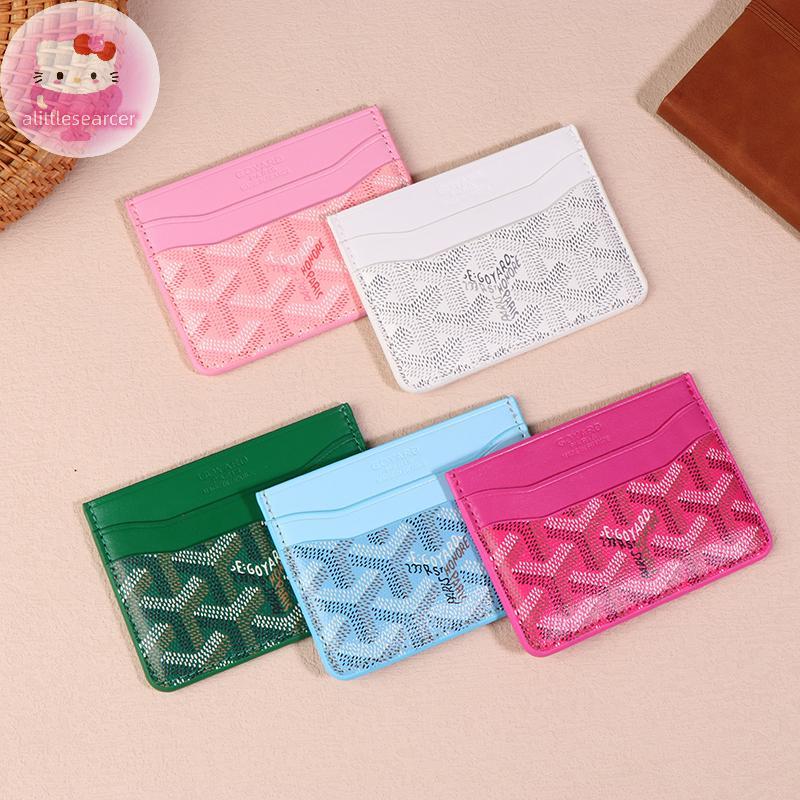 Alittlesearcer หนัง ID ผู้ถือบัตรผู้หญิงกระเป๋าใส่เหรียญผู้ชายธุรกิจธนาคารบัตรเครดิตกล่อง Slim Card Case EN