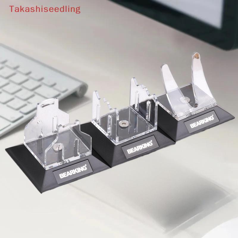 (Takashiseedling) ที่เก็บรอกตกปลา ขาตั้งล้อหยดน้ําโปร่งใส ชั้นวางโชว์รอกตกปลา อุปกรณ์ตกปลา