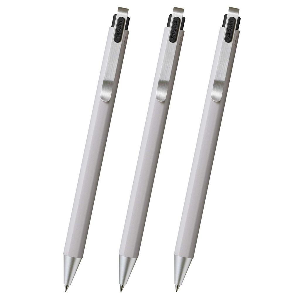 Sakura Crepas Gel Ink Ballpoint Pen Ball Sign iD Pure Black 0.4mm 3 pieces GBR204#49(3)