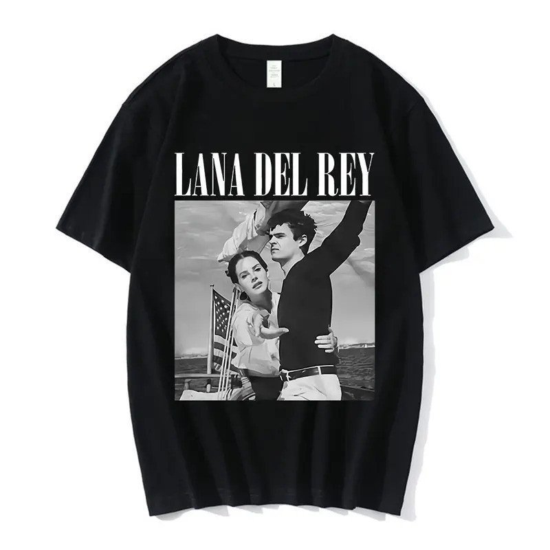 ใหม่ Lana Del Rey Ldr กราฟิกพิมพ์เสื้อยืดแฟชั่น Streetwear แขนสั้นสบายๆลูกเรือคอ Plus ขนาด T เสื้อผู
