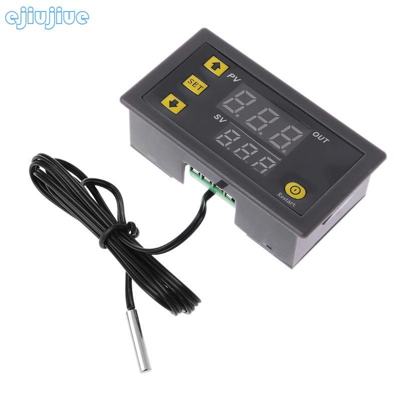 Cc W3230 AC 110V 220V LED Digital Temperature Controller Thermostat ควบคุมอุณหภูมิสวิทช์เซ็นเซอร์เมต