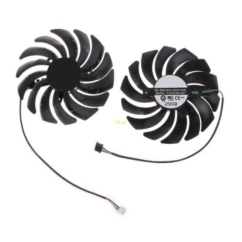 Btsg 95 มม.12V VGA พัดลมสําหรับ MSI RTX 3070 3060 3060Ti VENTUS กราฟิกการ์ด Cooling 4Pin