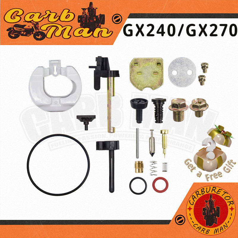 lชุดซ่อมคาบู Gx240 Gx270 ชุดซ่อมคาบู อะไหล่คาบู เครื่องยนต์ 9-11แรง ใส่ได้ทุกยี่ห้อ รับประกันคุณภาพ