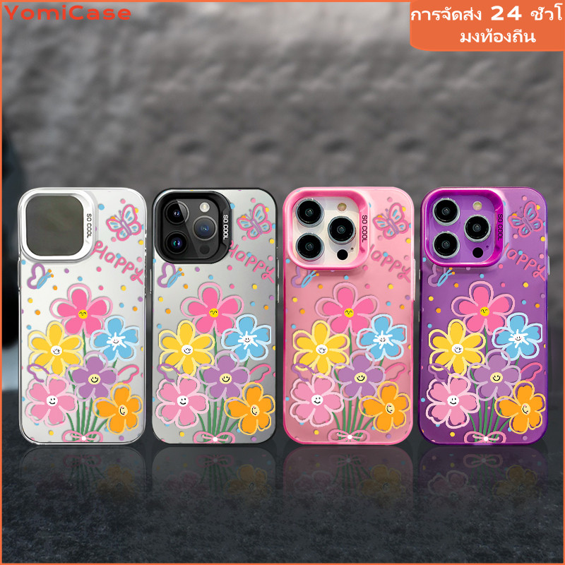 เคสโทรศัพท์ Chrome Silver ดอกไม้ สำหรับโอปโปA31 A15 A17 รูปที่ 5