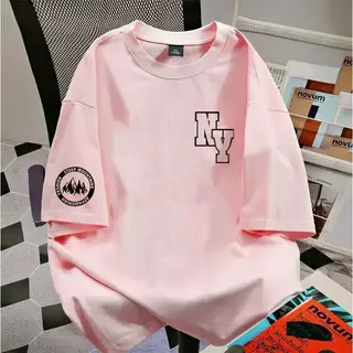 🌷Su.Tee🌷เสื้อน่ารัก เสื้อยืด oversize เกาหลี โคตรนุ่ม เนื้อผ้าฝ้ายผสมโพลีเอสเตอร์ ลาย "FASHION" สินค้าใหม่ 2026
