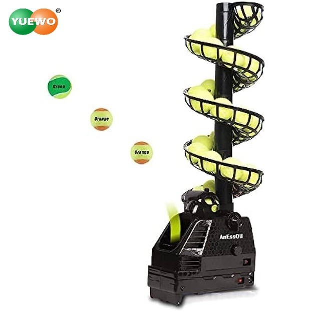 Tennis Ball Machine Tennis Ball Tosser Adjustable&Portable W/Oscillation Ball Launcher Tennis