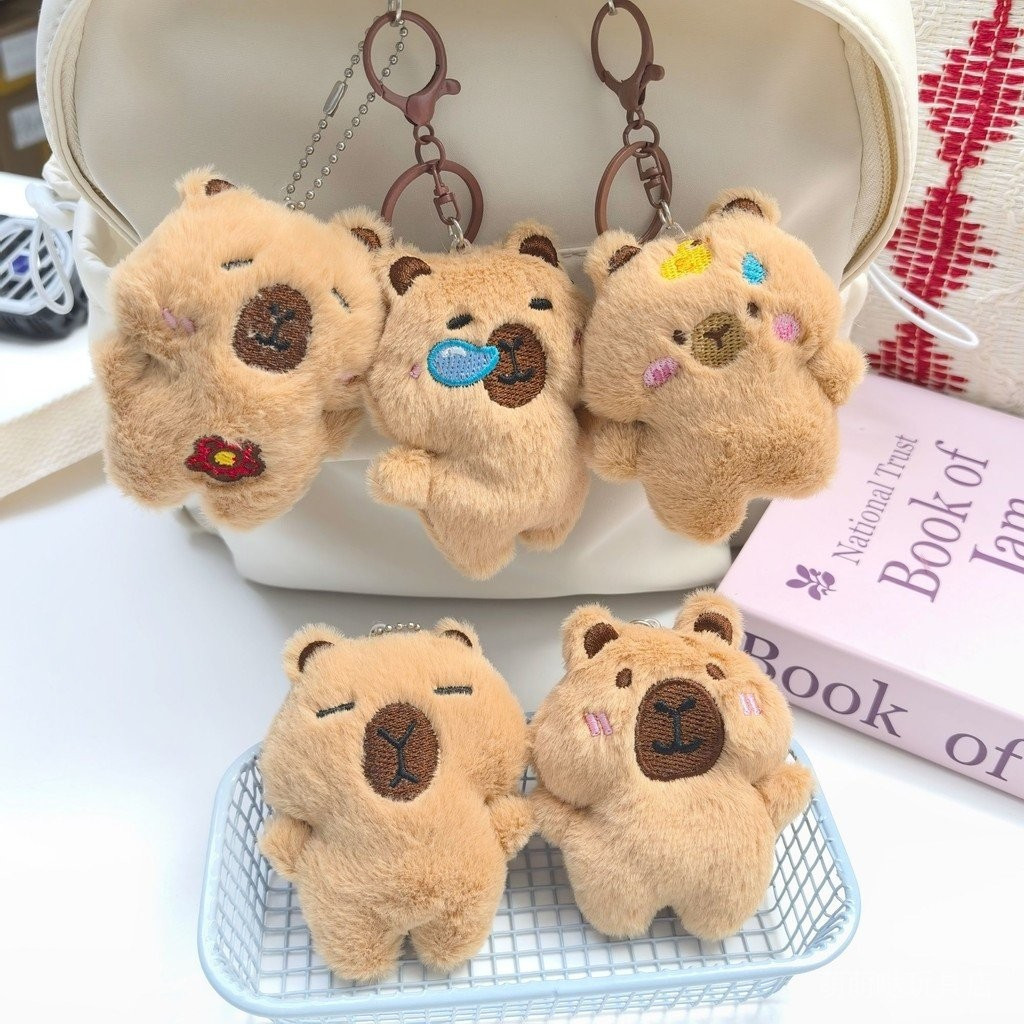 Kapibala Kapibala Merchandise จี้ Squeak ทั้งร่างกาย Kapibala ตุ๊กตาจี้น่ารัก Capybara กระเป๋าพวงกุญ