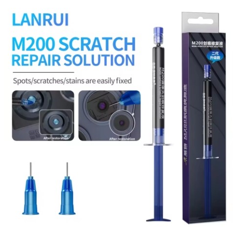 📌 LANRUI-M200 น้ำยาซ่อมรอยกล้อง ขจัดคราบ รอยขีดข่วนเฉพาะจุด  🛠 ขนาด 3ml | สีดำ | ใช้ได้ทั้งเลนส์กล้อง และเมนบอร์ดมือถือ