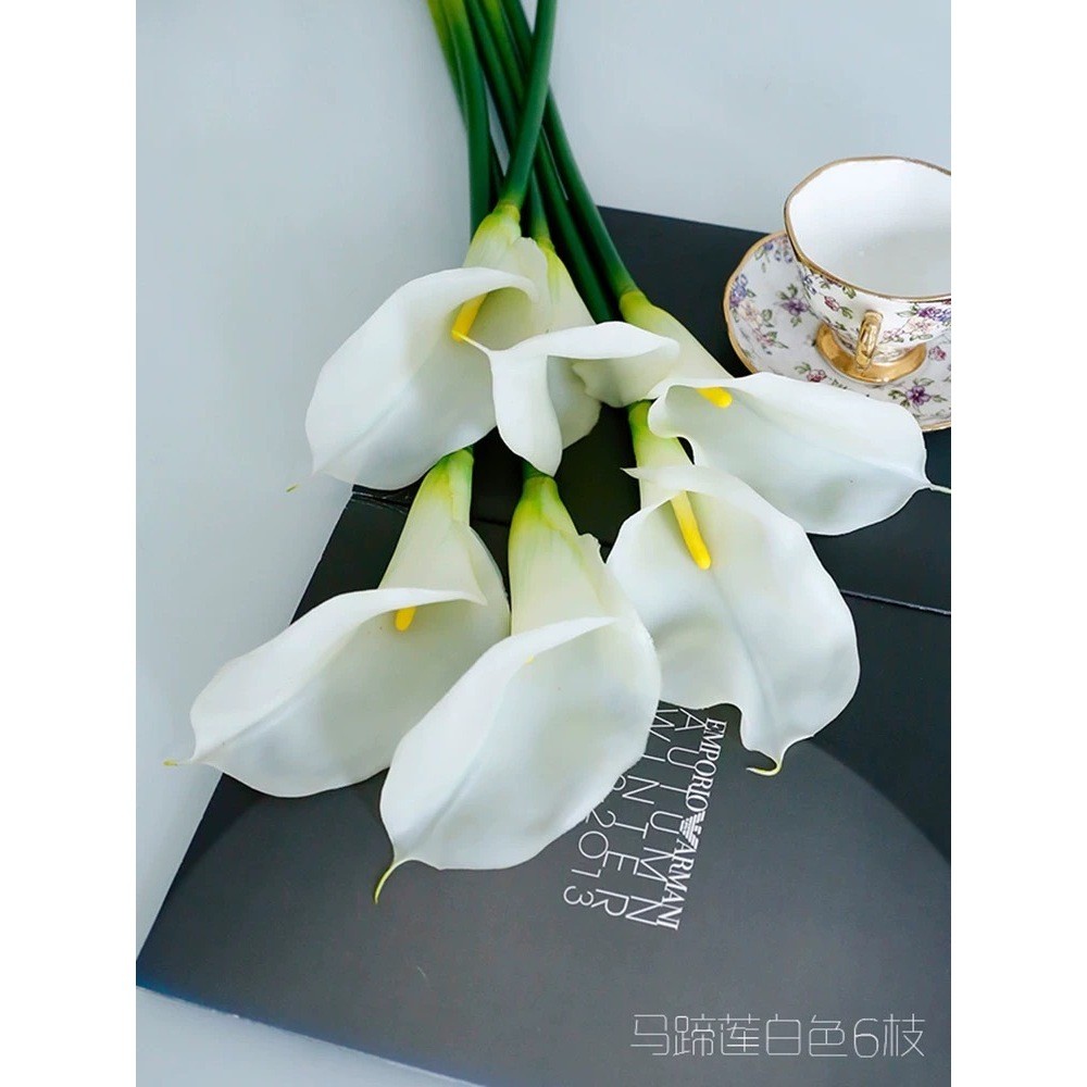 ดอกคาล่าลิลลี่ สเหมือนจริง ดอกไม้ประดิษฐ์เกรดA+   ดอกไม้แต่งบ้าน ดอกไม้จัดช่อ( พร้อมส่ง ) CAL - รูปที่ 4