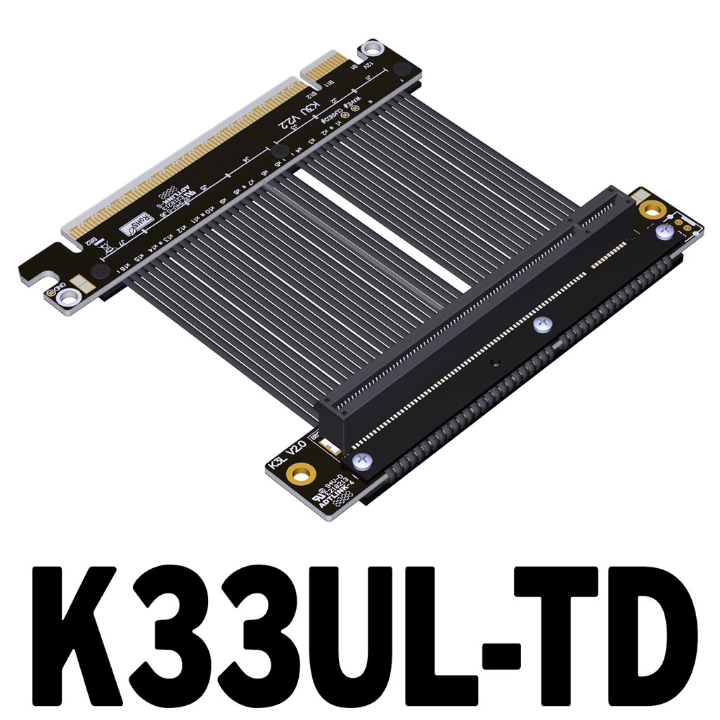 สายต่อกราฟิก PCIe 5.0 x16 Gen5 ใช้งานร่วมกับ A4 ITX แชสซีสําหรับ NVIDIA RTX50 สําหรับ AMD RX90xx Ser