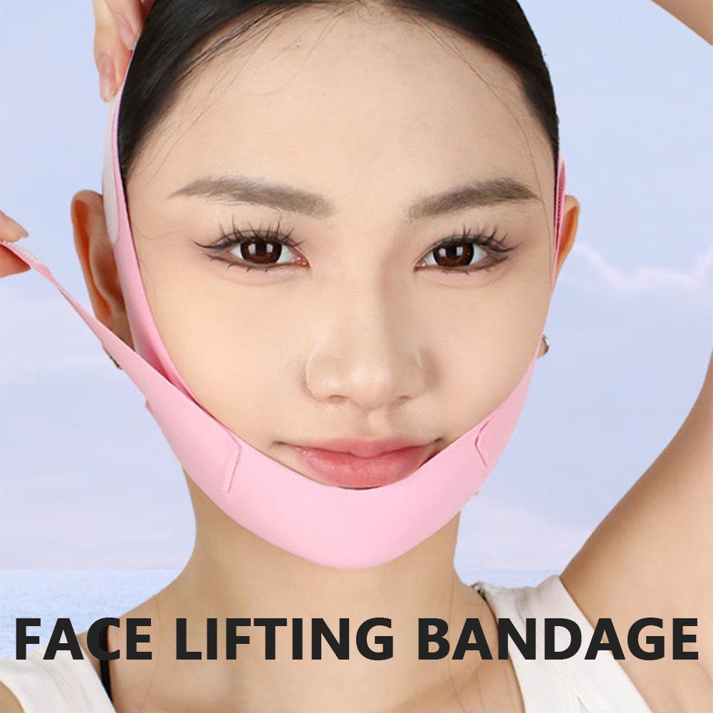 V-face Mask Skincare Lightweight V-face Bandage สบายยกกระชับลด Face Chin Up B5k7